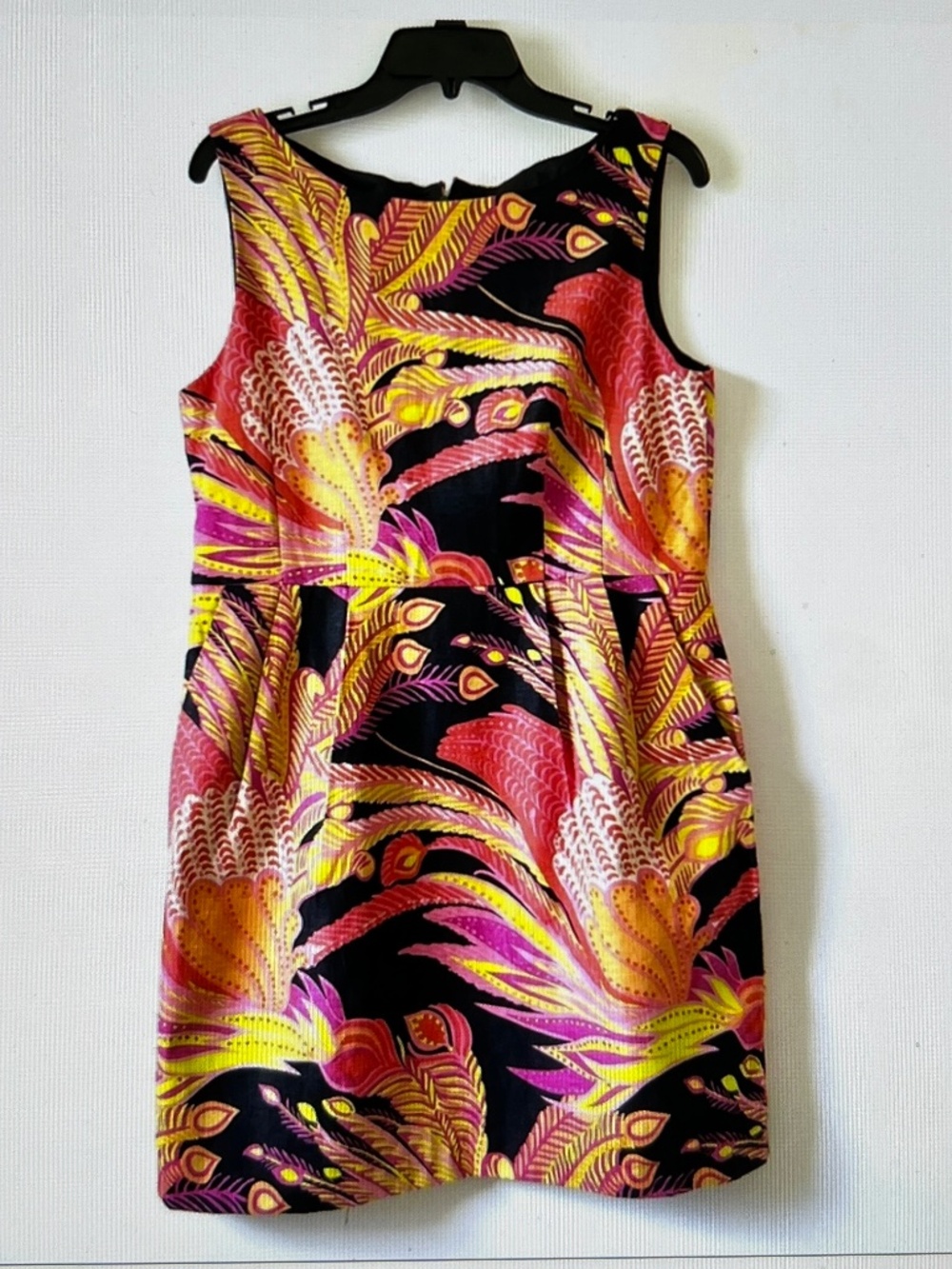 Nanette Lepore Exotic Plume Floral Feathers Dress Size 12